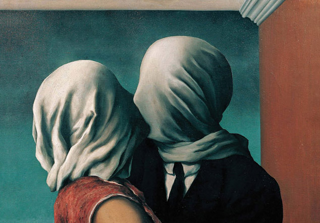 The Lovers II by Rene Magritte Greetings Card - Click Image to Close